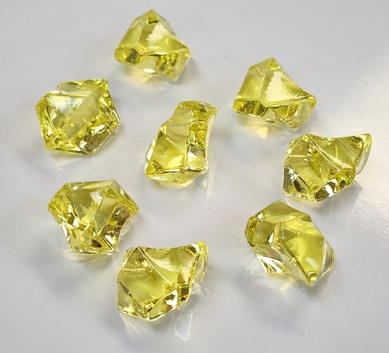 Acrylic Rocks/Nuggets- YELLOW