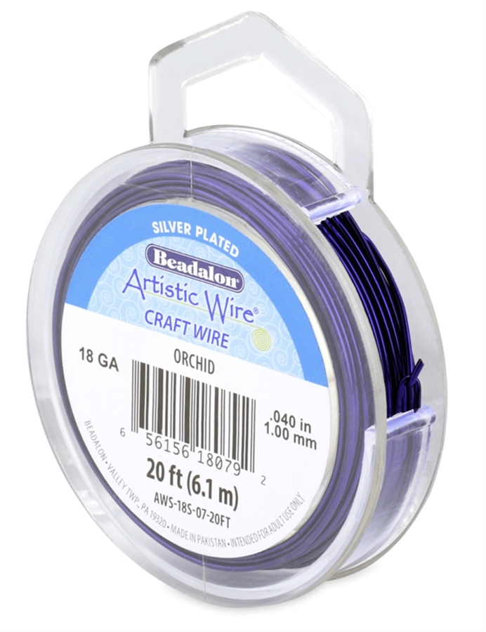 18 Gauge Silver Plated Permanent Colored Copper Wire