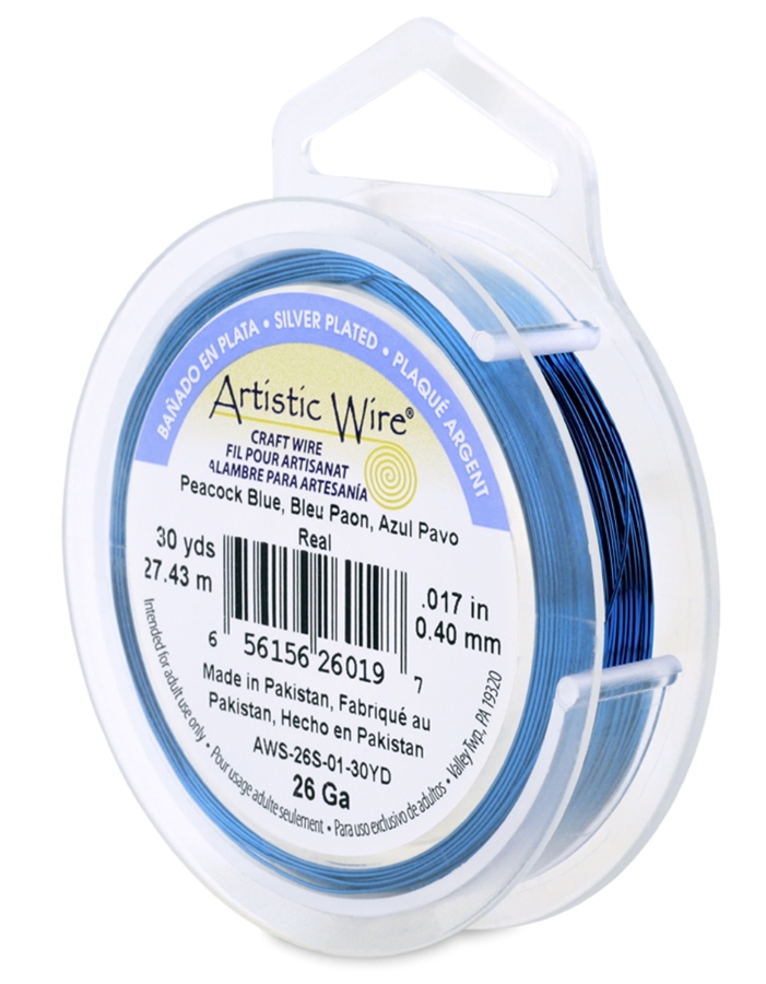 26 Gauge Silver Plated Permanent Colored Copper Wire