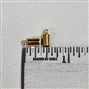 4mm Cord End Cap with Loop - Gold