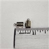 6mm Cord End Cap with Loop - Silver
