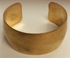 Brass Bracelet Blank Cuff-1" DOMED