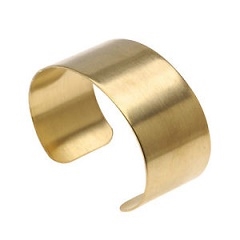 Brass Bracelet Blank Cuff-1 1/8" FLAT