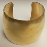 Brass Bracelet Blank Cuff-2" DOMED