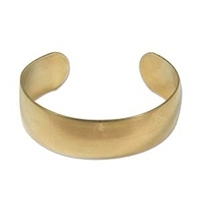 Brass Bracelet Blank Cuff-3/4" DOMED
