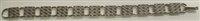 Bracelet Blank-7 1/2" long, 10mm Pads-SILVER