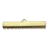 30mm Choker/Ribbon Ends-GOLD PLATE