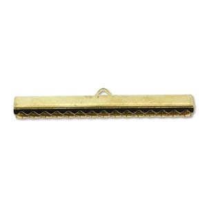 40mm Choker/Ribbon Ends-GOLD PLATE