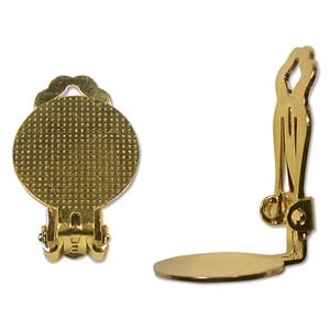 Clip On Earring with 15mm Pad