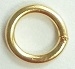 6mm Soldered/Closed Base Metal Plated Jump Ring - 18 gauge - Brushed Gold