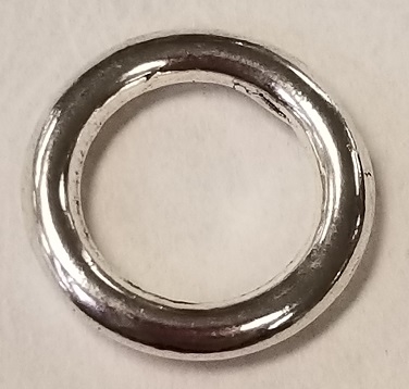 15mm Closed Pewter Jump Ring - 10 gauge