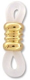 Eyeglass Holder Ends - CLEAR/GOLD