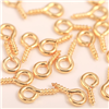 Small Eyescrews - 5mm - Bright Gold