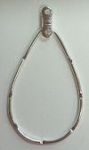 Teardrop Earring Hoop-HAMMERED SPL