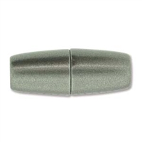 10 x 26mm, fits 6mm cord,  Large Hole Magnetic Clasp-MATTE GRANITE
