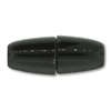 8.5 x 22mm, fits 4mm cord, Large Hole Magnetic Clasp- BLACK