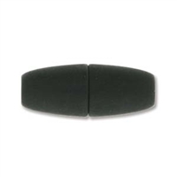 8.5 x 22mm, fits 4mm Cord, Large Hole Magnetic Clasp- MATTE BLACK