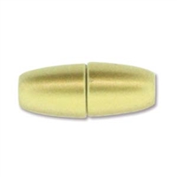 8.5 x 22mm, fits 4mm Cord, Large Hole Magnetic Clasp- MATTE GOLD