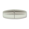 8.5 x 22mm, fits 4mm Cord, Large Hole Magnetic Clasp- MATTE STAINLESS STEEL