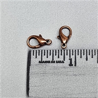 14mm Plated Lobster Clasp-ANTIQUE COPPER