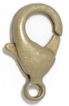 14mm Plated Lobster Clasp-ANTIQUE GOLD