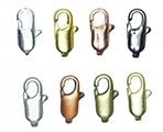 10mm x 4mm Electroplated Flat Lobster Clasp