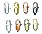 10mm x 5mm Electroplated Flat Lobster Clasp