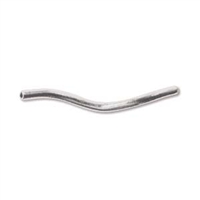 1.2 x 20mm Plated Spiral Tube-SILVER