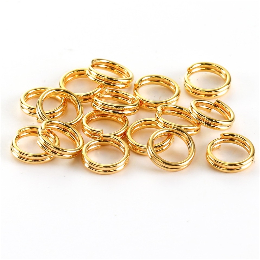 6mm Split Rings - Gold Plated