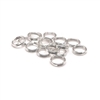 6mm Split Rings - Silver plated