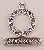 #3686 Toggle- Antique Silver Only