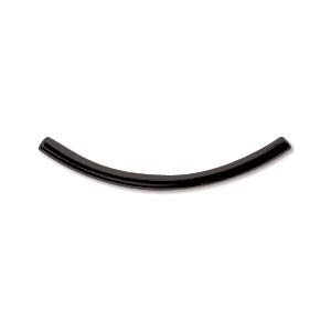 1.2 x 20mm Plated Curved Tube-HEMATITE