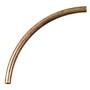 2 x 38mm Plated Curved Tube- Antique Brass