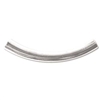 3.2 x 26mm Plated Curved Tube-SILVER