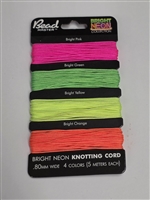 Bead Master - Neon Knotting cords - Bright Neon - .8mm