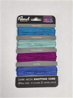 Bead Master - Neon Knotting cords - Dark Neon - .8mm