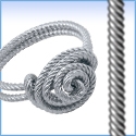 German Style Wire- Fancy Spiral Pattern-20 gauge- Silver Plated