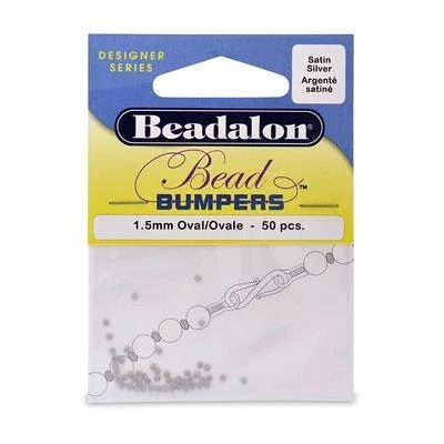 Bead Bumpers - Satin Silver 1.5mm