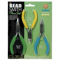 BeadSmith Color I.D. Plier set - 3 Plier set