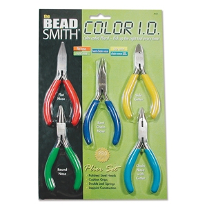 BeadSmith Color I.D. Plier set - 5 Plier set
