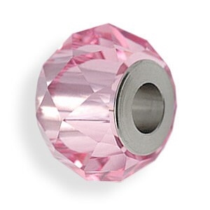 Swarovski BeCharmed Briolette Large Hole Bead- Rose