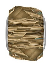 Swarovski BeCharmed Helix Large Hole Bead- Bronze Shade