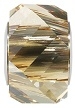 Swarovski BeCharmed Helix Large Hole Bead- Golden Shadow