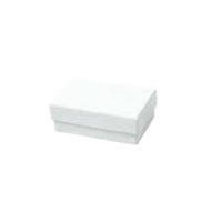 #21 White Swirl Solid Top Jewelry Box - 2 1/2" x 1 1/2" x 7/8"