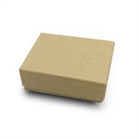 #22  Kraft Solid Top Jewelry Box- 1 7/8" x 1 7/8" x 7/8"