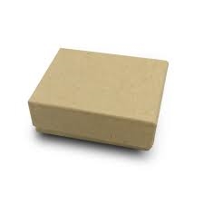 #22  Kraft Solid Top Jewelry Box- 1 7/8" x 1 7/8" x 7/8"
