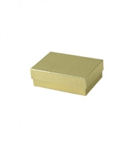 #31 Gold Solid Top Jewelry Box- 3" x 2 1/8" x 5/8"