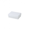 #31 White Swirl Solid Top Jewelry Box- 3" x 2 1/8" x 5/8"