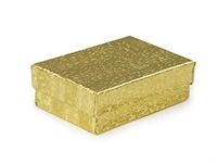 #32 Gold Solid Top Jewelry Box- 3 1/8" x 2 1/8" x 1"