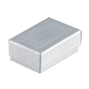 #32 Silver Solid Top Jewelry Box- 3 1/8" x 2 1/8" x 1"